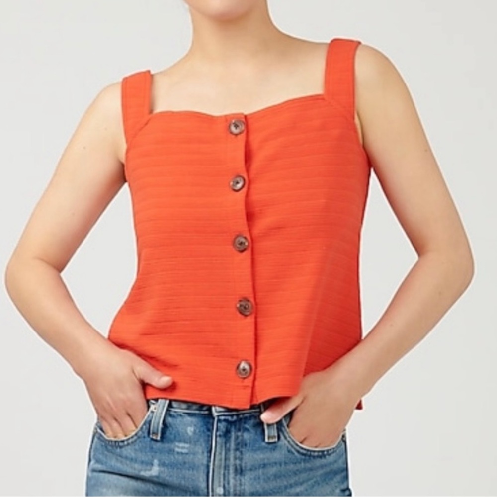 J crew orange tank top